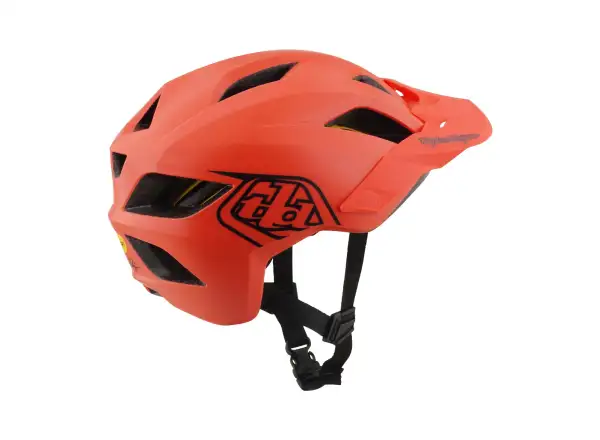 Troy Lee Designs Flowline Mips kids helmet Point Coral/Charcoal