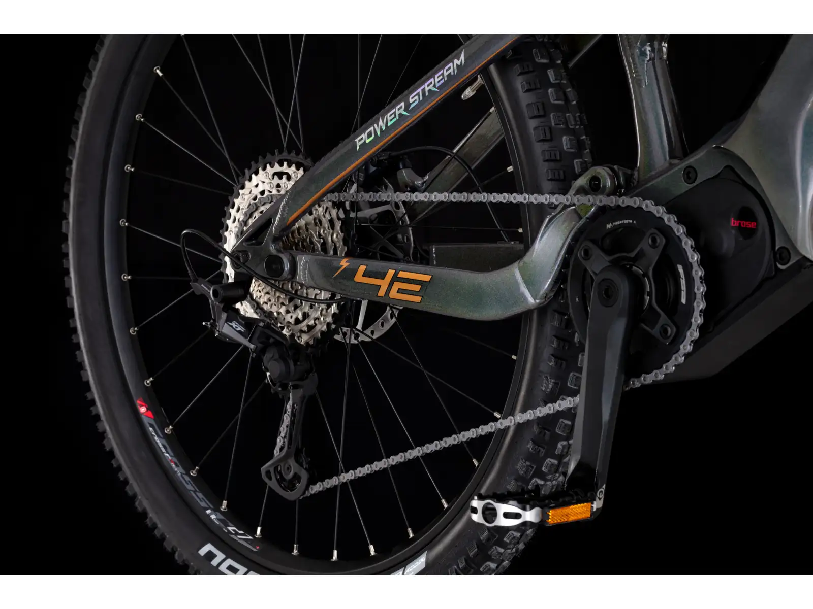 4EVER Powerstream Pro full-suspension e-bike Chameleon/Bronze