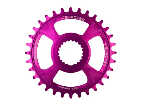 Burgtec Thick Thin DM Shimano chainring 30 tooth purple