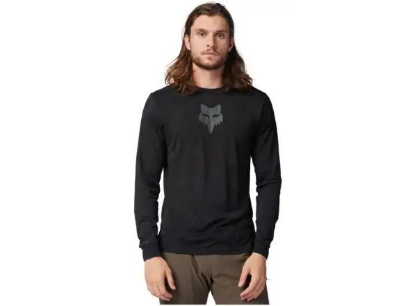 Fox Ranger TruDri men's long sleeve jersey Black