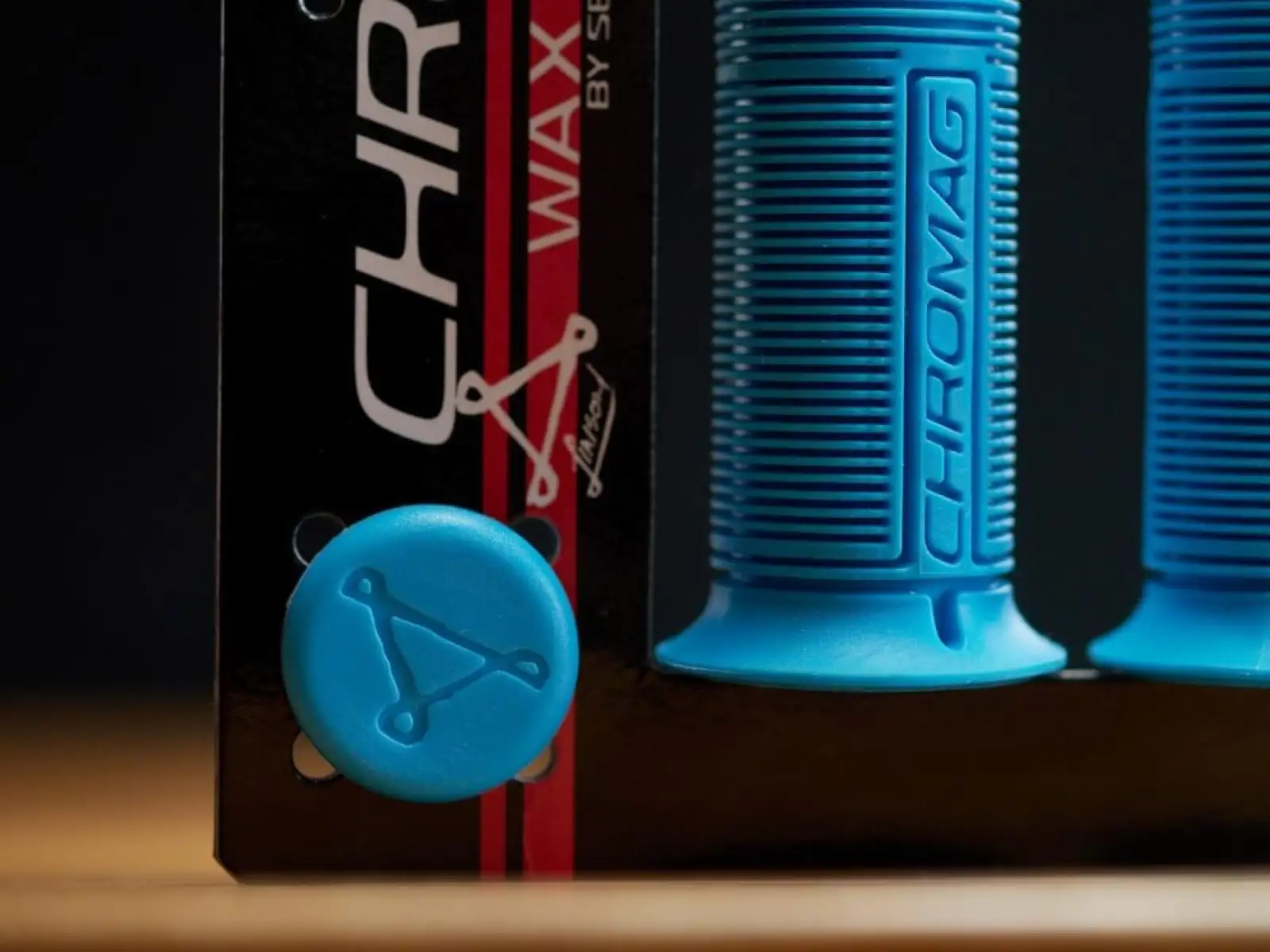 Chromag Wax grips blue