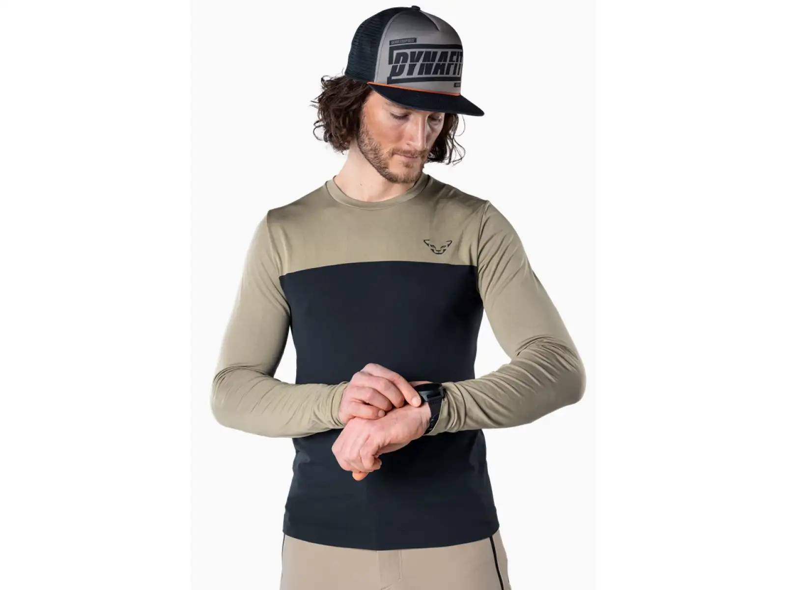 Dynafit Traverse S-Tech men's shirt long sleeve Blueberry/Rock Khaki