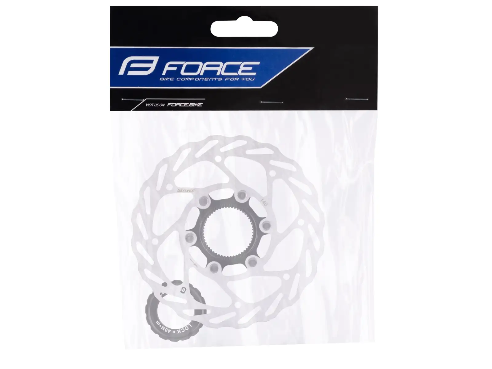 Force Center Lock 140 mm brake rotor silver