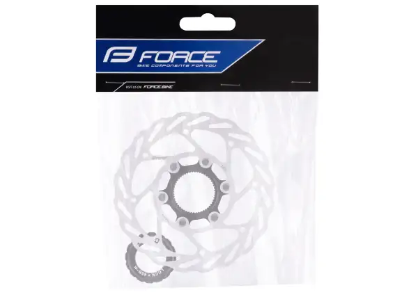 Force Center Lock 140 mm brake rotor silver