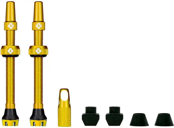 Muc-Off Tubeless Presta Valve KIT V2 tubeless valve 2 pcs gold 44 mm