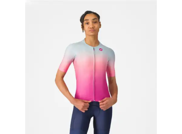 Castelli UPF W women's jersey Winter Sky/Violet Pink
