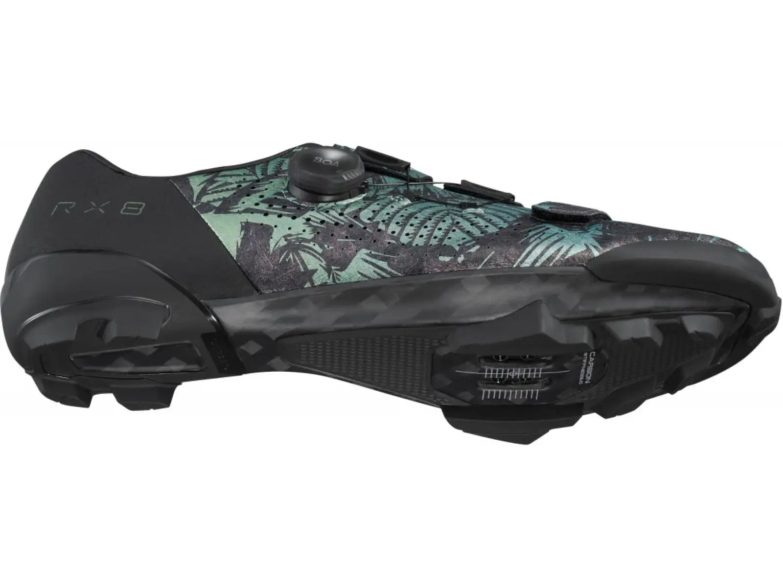 Shimano SH-RX801 men's gravel shoes Tropical Leaves