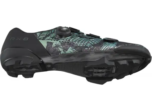 Shimano SH-RX801 men's gravel shoes Tropical Leaves