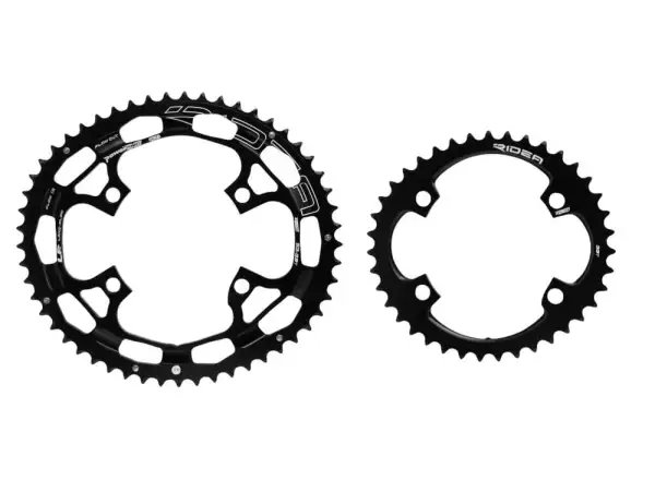 Ridea Lami Flow Powering elliptical chainrings 53/39 teeth black/white