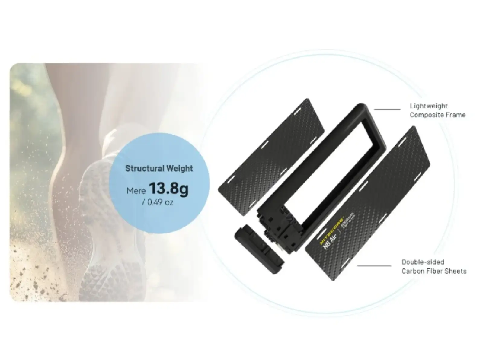 Nitecore NB AIR ultralight power bank with wireless charging