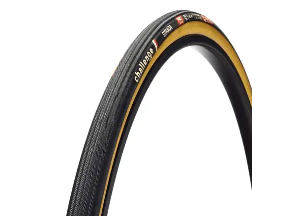Challenge Strada Pro 28" road tire kevlar Black/Tan