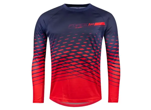 Force Angle MTB men's jersey long sleeve blue/red