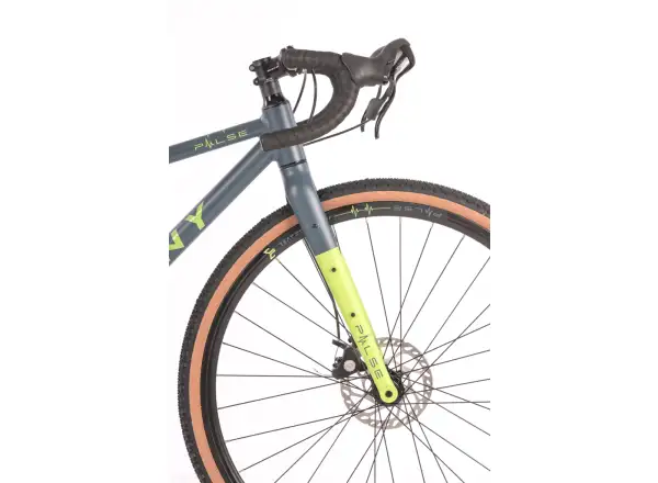 Beany Pulse 700 children's gravel bike neon yellow