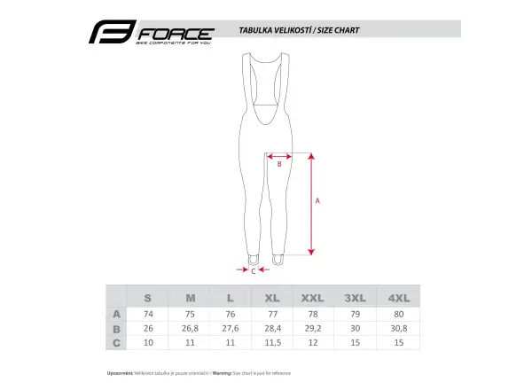 Force Brisk men's pants without padding with braces black-white