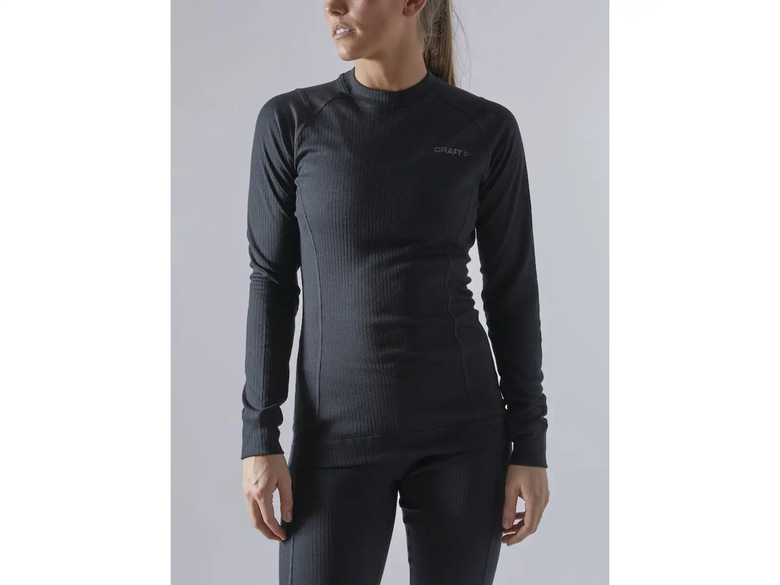 Craft Core Dry Baselayer women's set long sleeve shirt + pants black