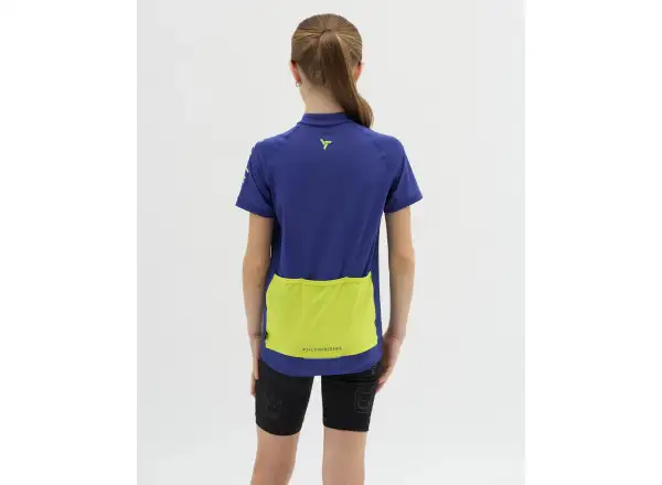Silvini Mazzani children's jersey short sleeve Blue/Neon