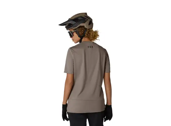 Fox Ranger Head women's jersey short sleeve Nutmeg Brown