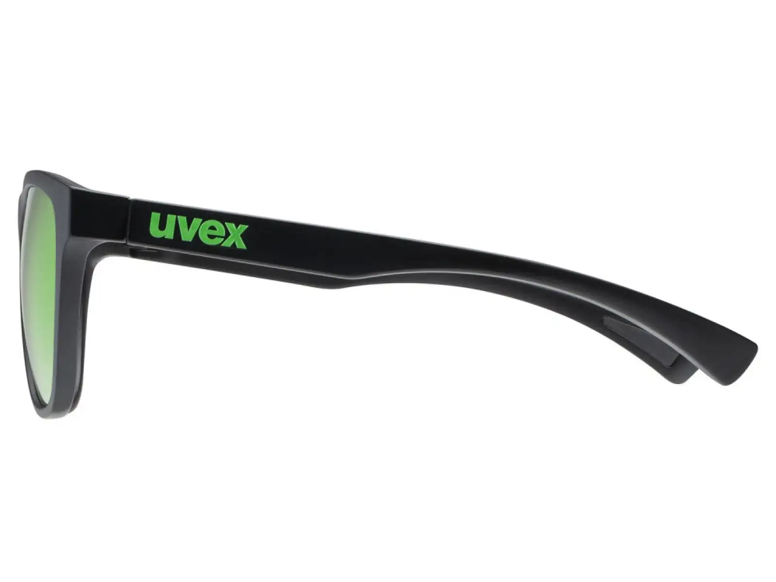 Uvex ESNTL Spirit glasses Black Matt/Mirror Green