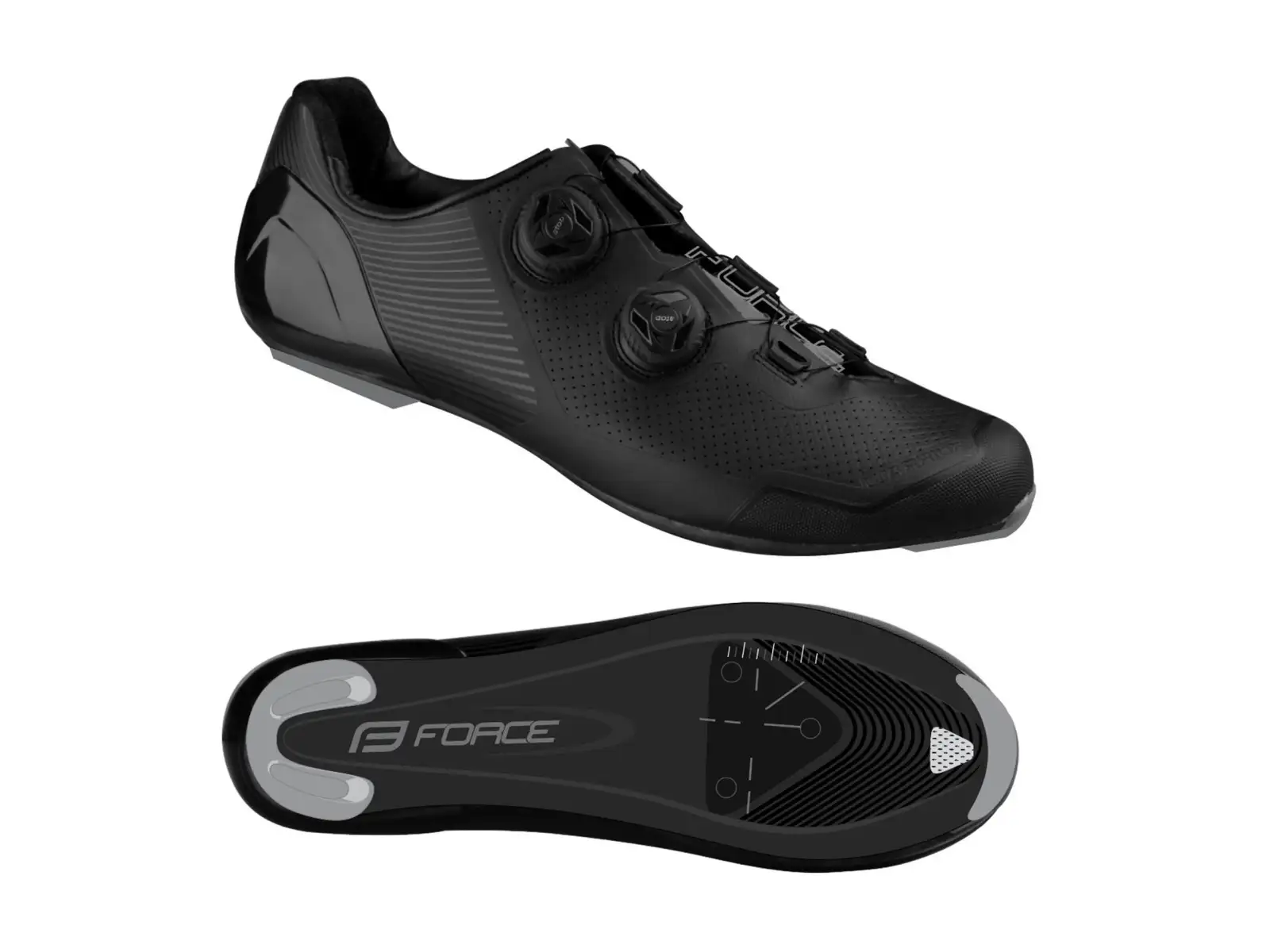 Force Road Warrior Carbon road men's cycling shoes black