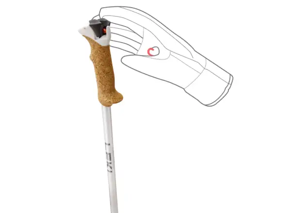Leki Stella S alpine poles White/Silver/Whitegold
