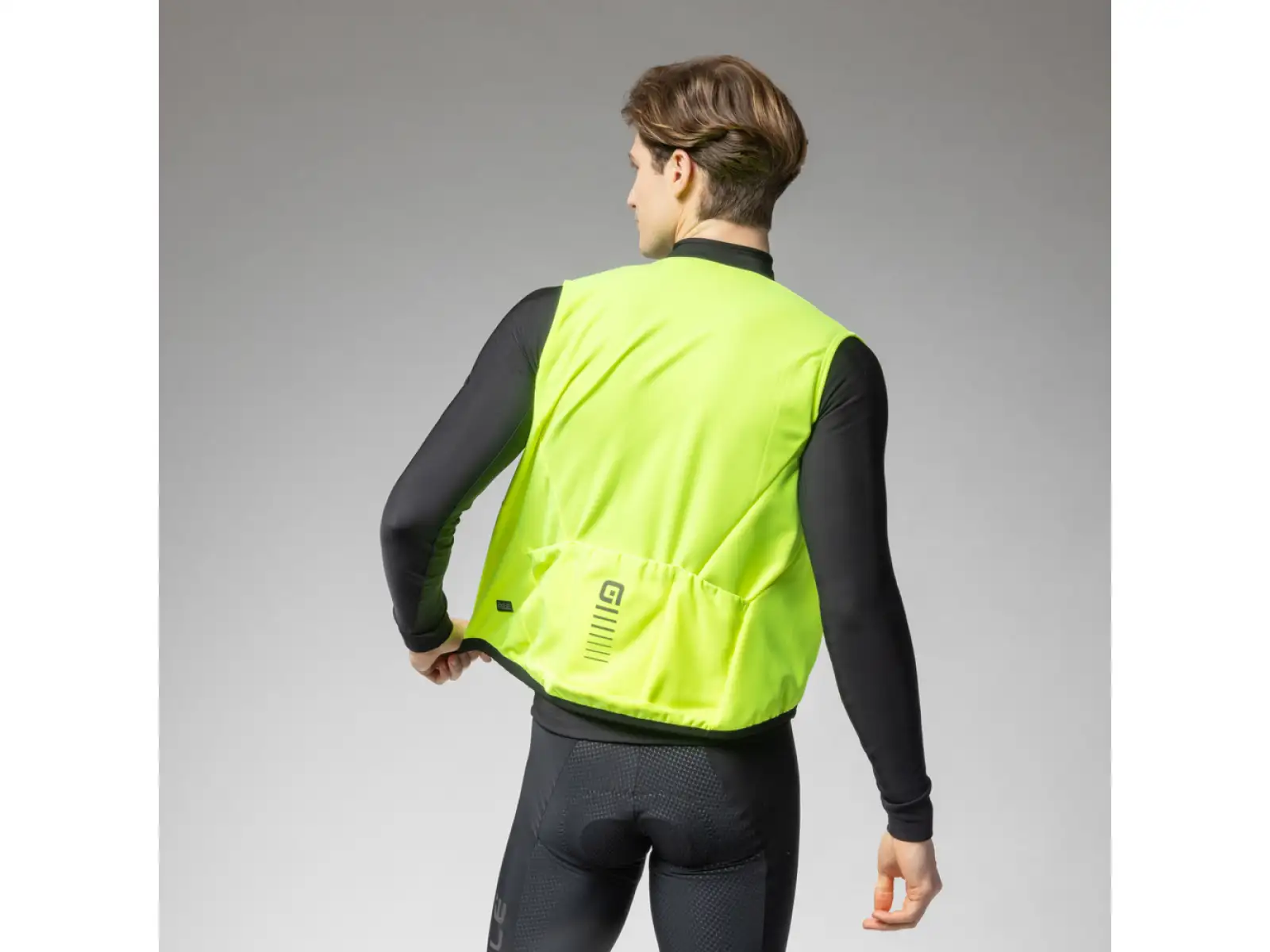 Alé PR-E Thermo 2.0 men's cycling vest Fluo Yellow