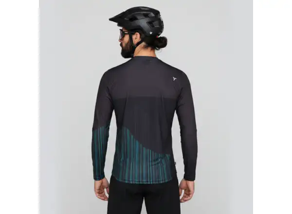 Silvini Ello men's loose jersey long sleeve Black/Olive