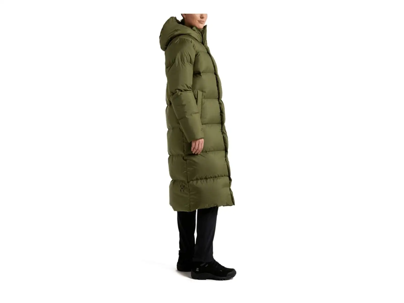 Haglöfs Long Down women's down coat green