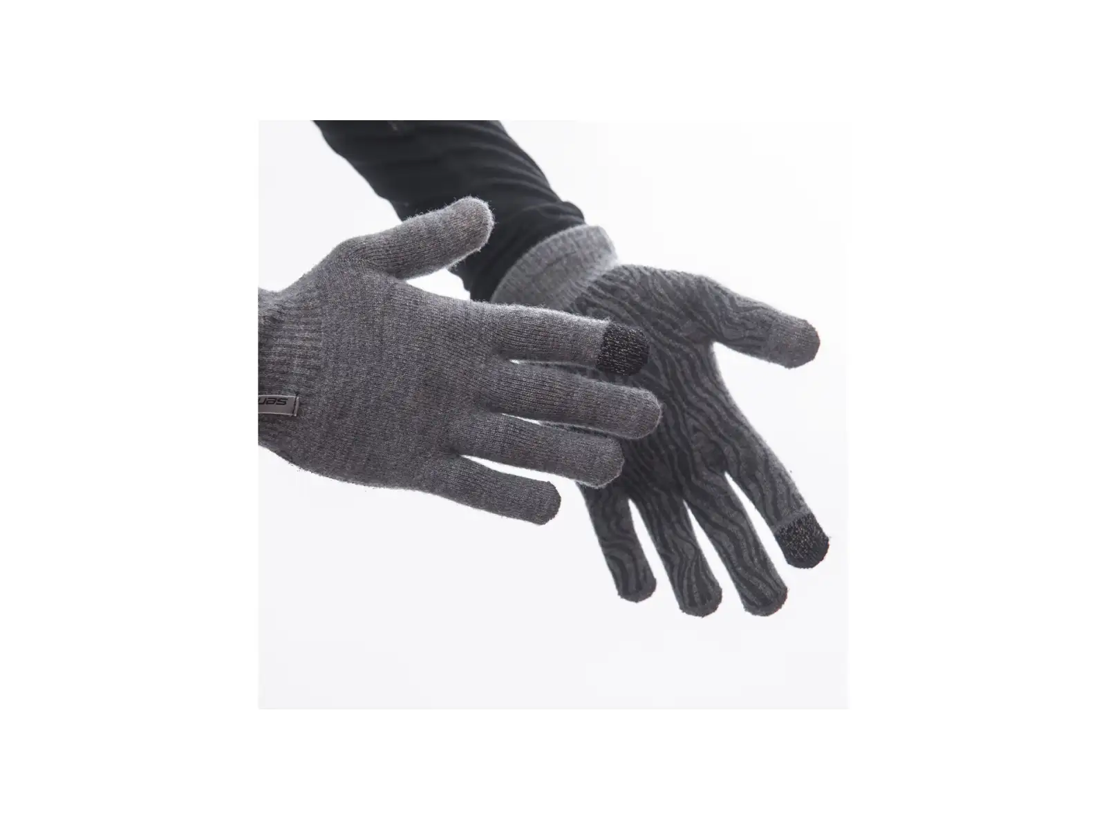 Sensor Merino gloves grey