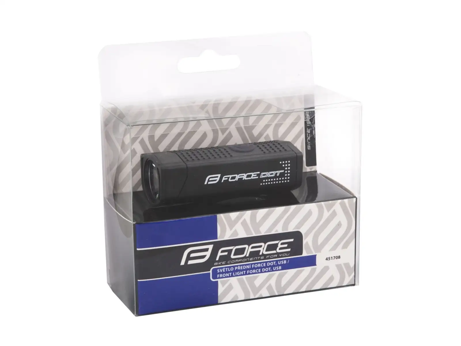 Force Dot front light USB black