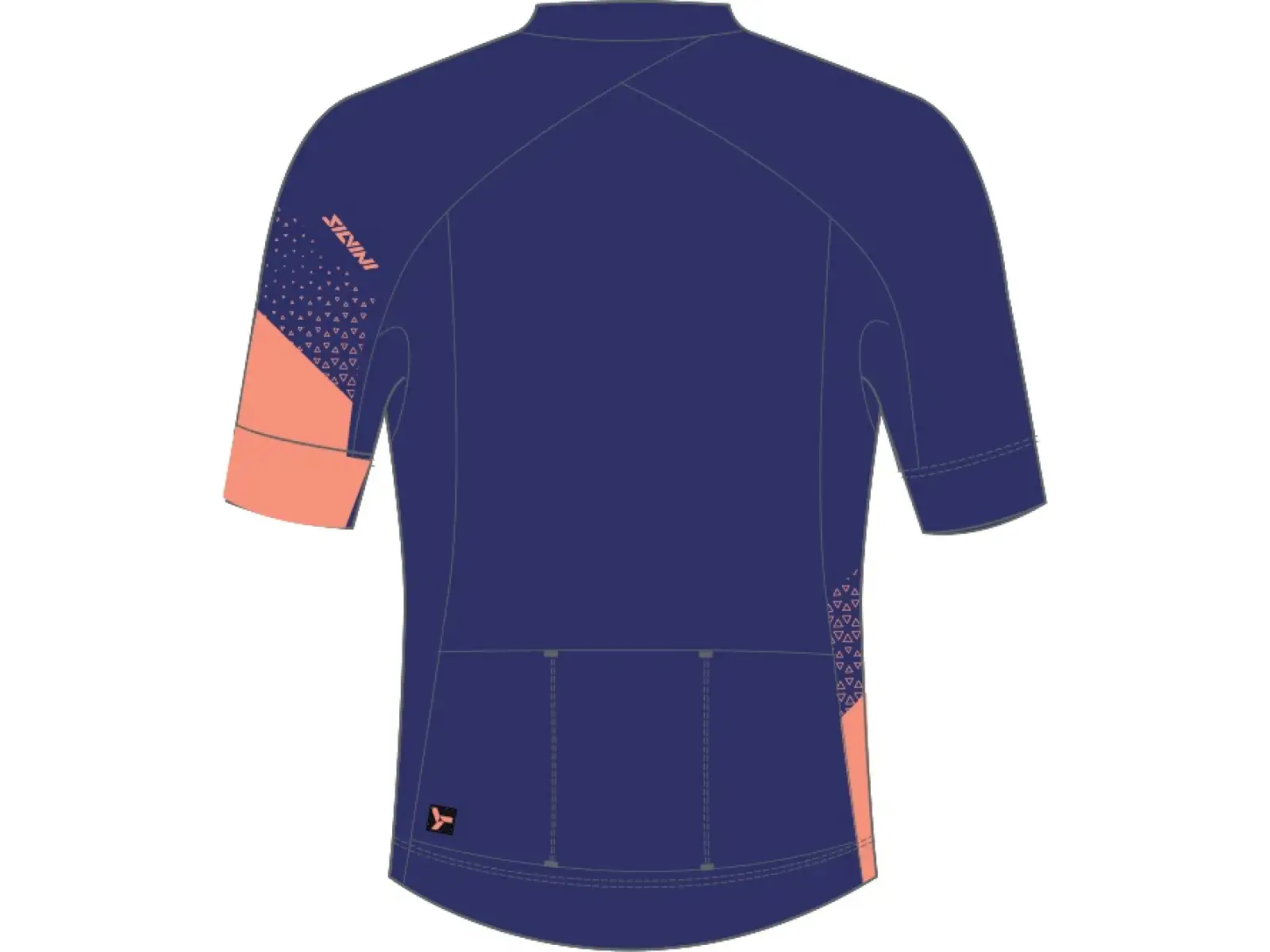 Silvini Rosalia women's jersey short sleeve navy/coral