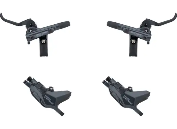 Shimano Deore BR-M6100 + BL-M6100 disc brake set front + rear, polymer, J-kit