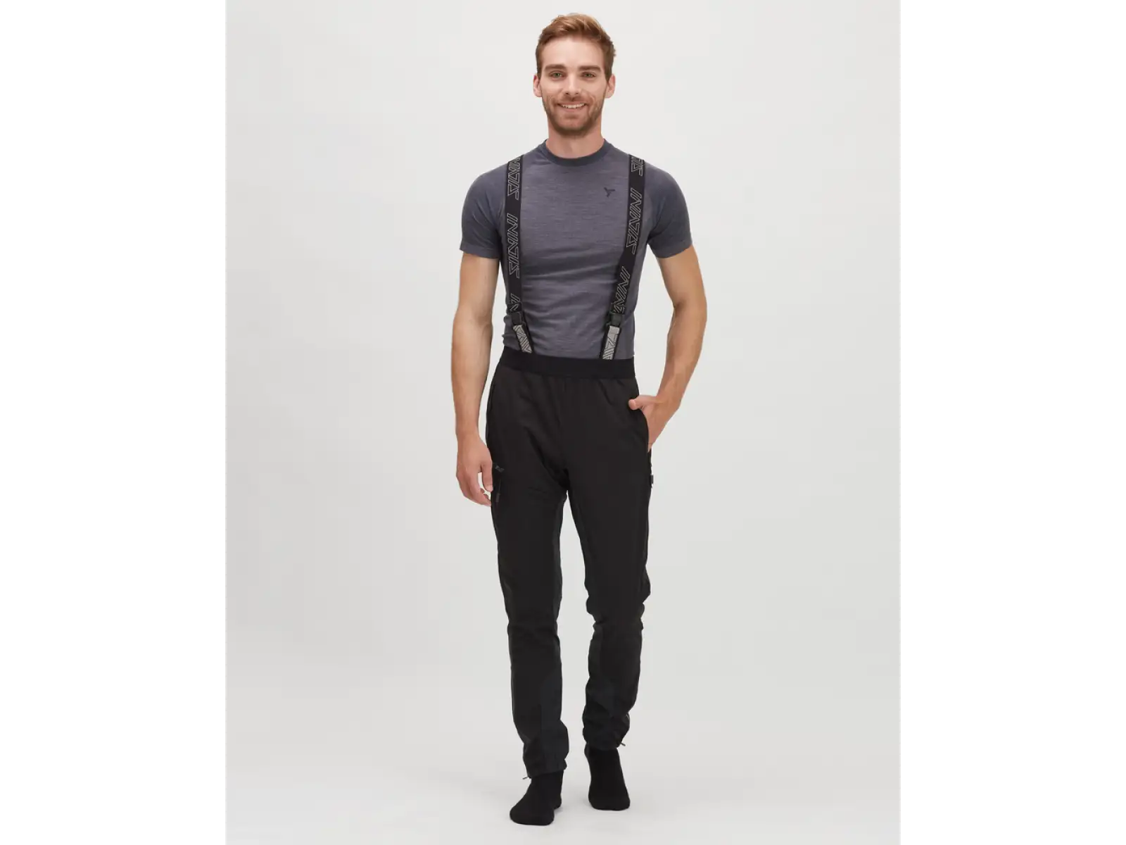 Silvini Alzaro men's pants with bib Black
