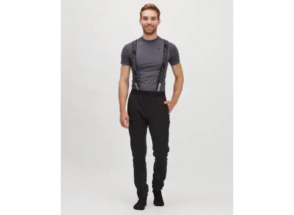 Silvini Alzaro men's pants with bib Black