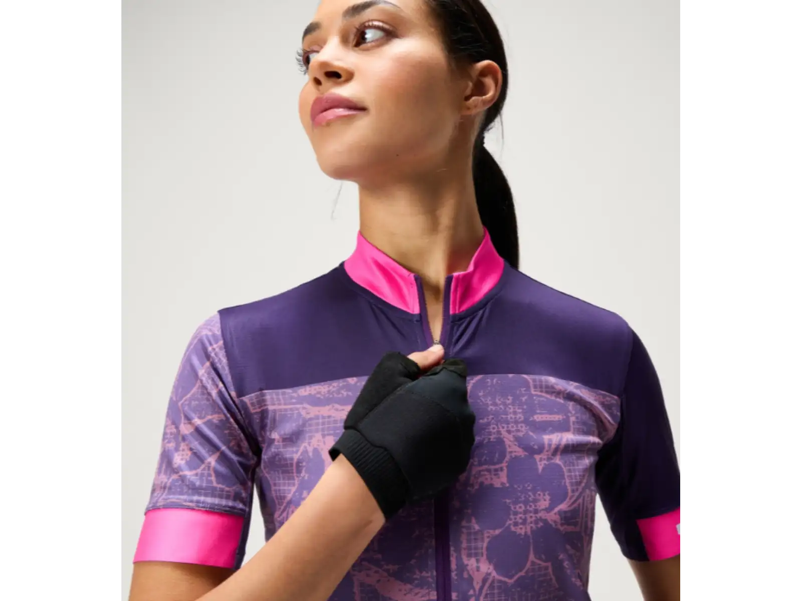 Endura FS260 Floral women's jersey short sleeve Bramble