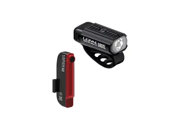 Lezyne Hecto Drive 500XL/Stick Drive light set Black/Black