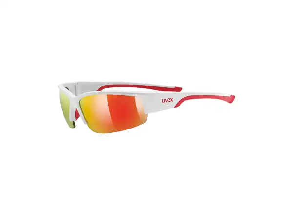 Uvex Sportstyle 215 glasses white mat red/red