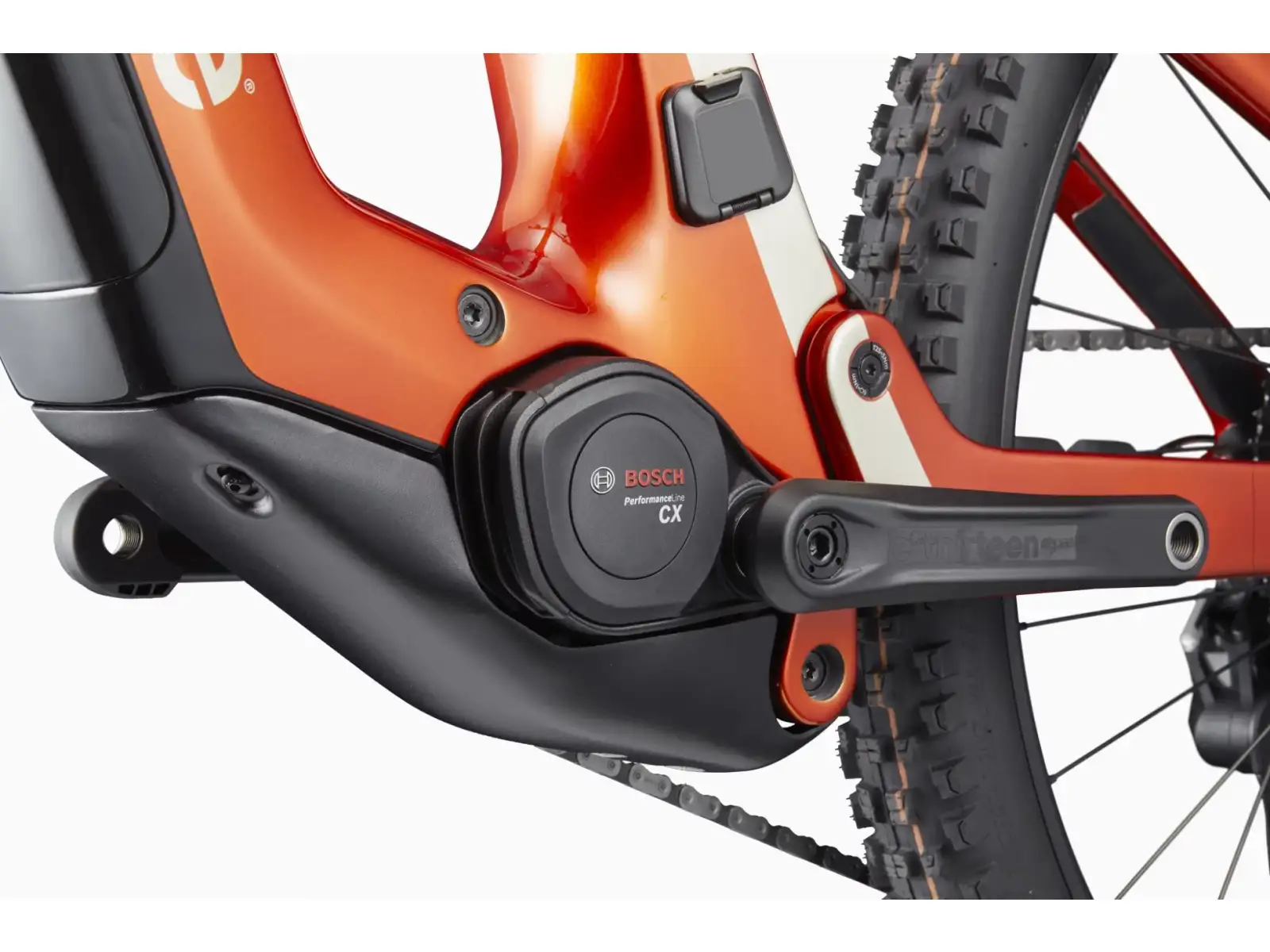 Cannondale Moterra Carbon LT 1 full-suspension e-bike Fire Orange (FOR)