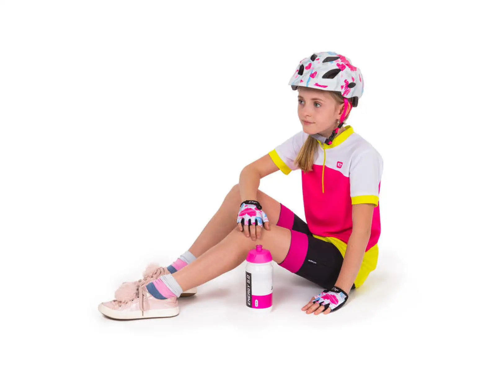 Etape Pluto Light kids bicycle helmet white/pink matte