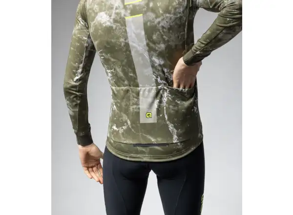 Alé Pragma Space men's long sleeve jersey Army Green