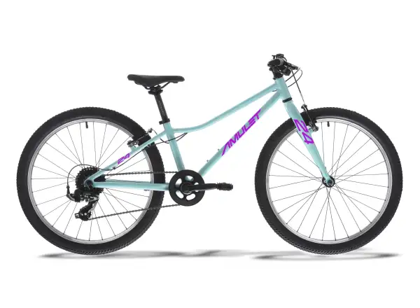 AMULET 24 Fun kids bike celeste blue/purple