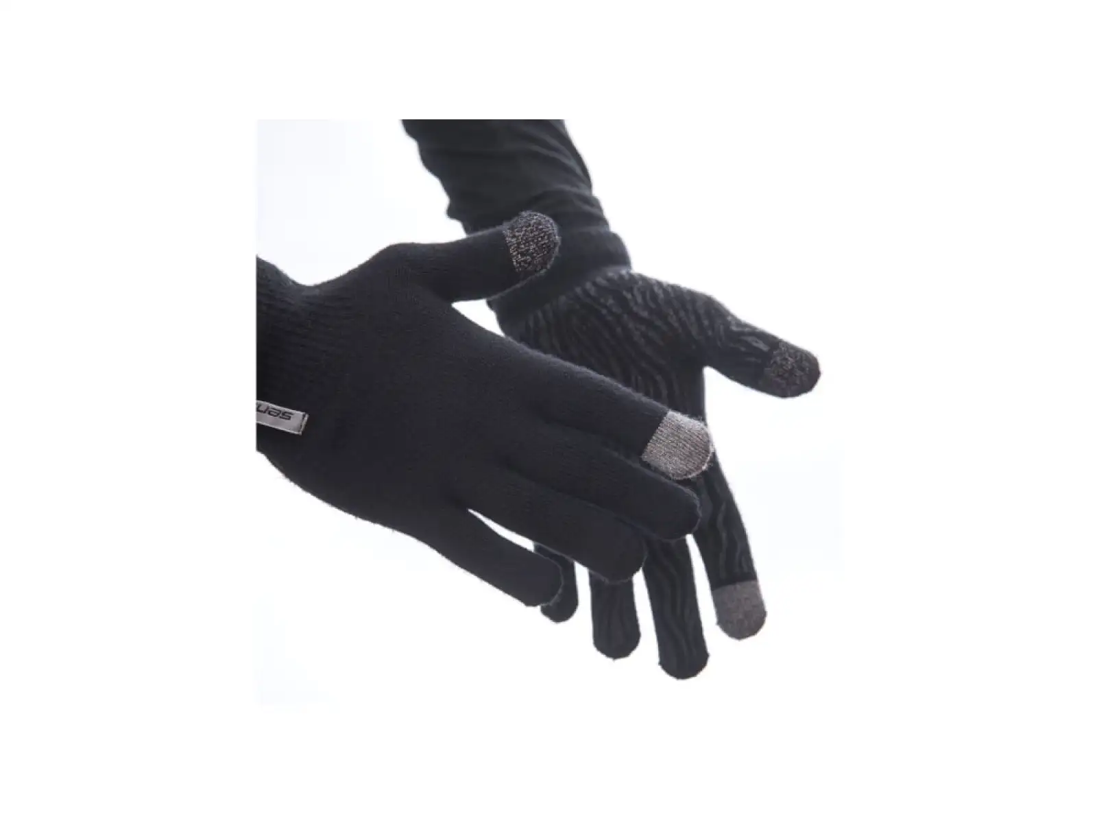 Sensor Merino gloves black