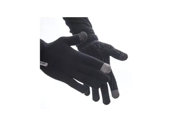 Sensor Merino gloves black