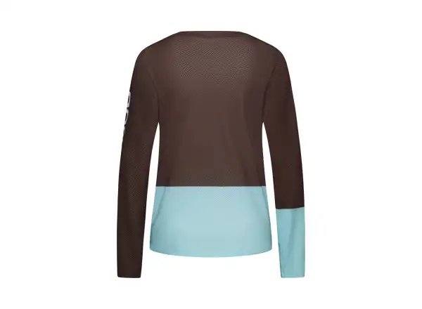 POC Motion Air women's jersey long sleeve Bronzite Brown/Lazurite Blue