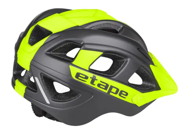 Etape Hero kids cycling helmet anthracite/yellow fluo matte