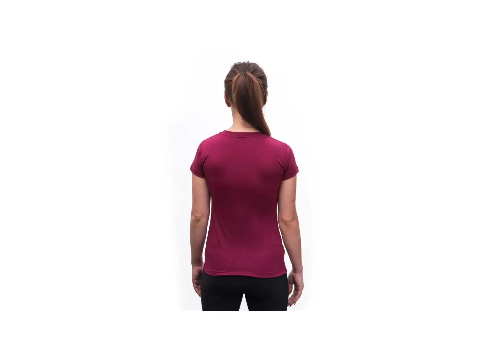 Sensor Merino Active Songbirds women's T-shirt short sleeve Lilla