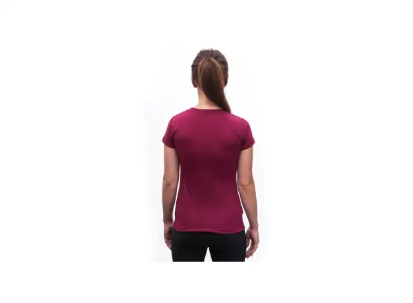 Sensor Merino Active Songbirds women's T-shirt short sleeve Lilla