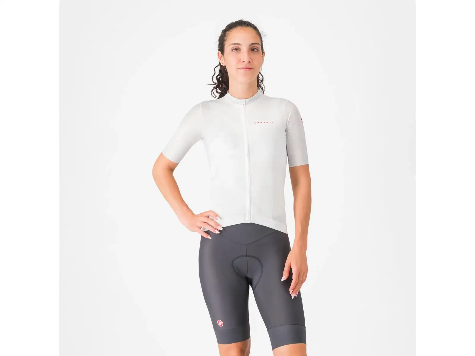 Castelli Prima 2 women's padded shorts Dark Gray/Pool Blue