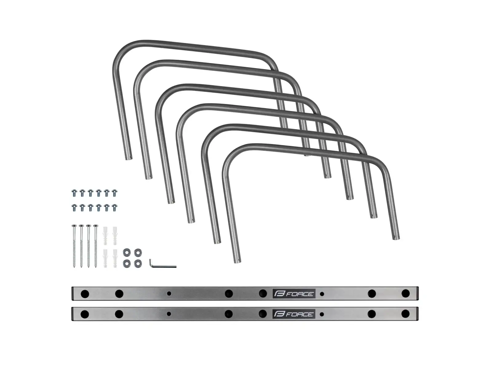 Force parking stand for 3 bicycles silver