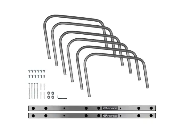Force parking stand for 3 bicycles silver