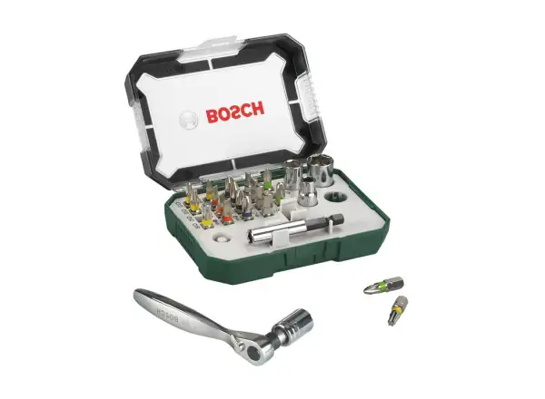Bosch ratchet and bits set 26-piece